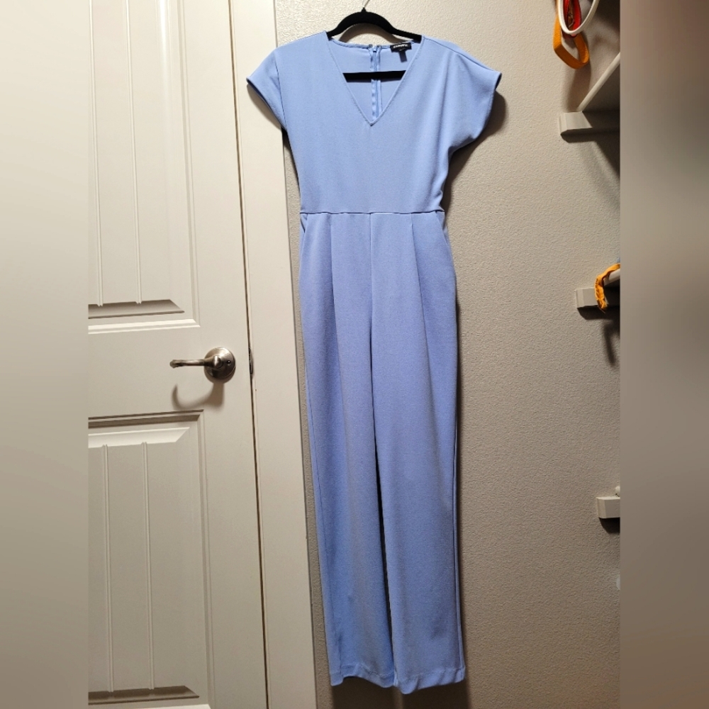 Express jumpsuit in darling blue color XS